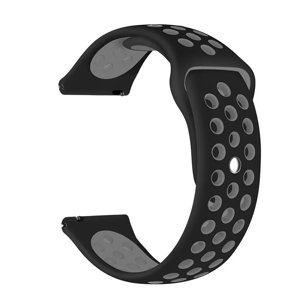 22mm universal Smartwatch Silicone Strap Army Green-Plain