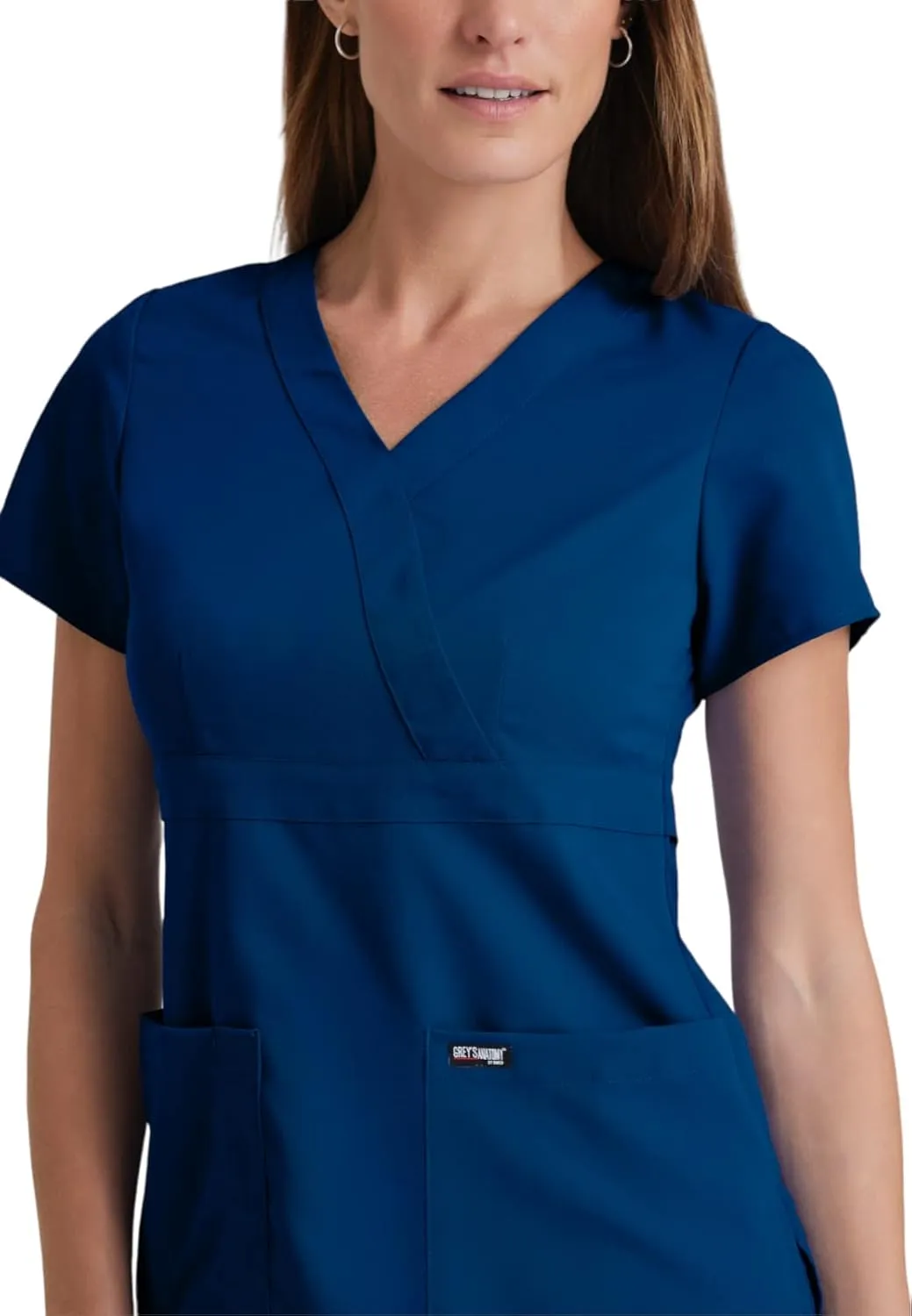 BARCO Grey's Anatomy Scrubs - Riley Scrub Top for Women, V-Neck Super-Soft Women's Scrub Top