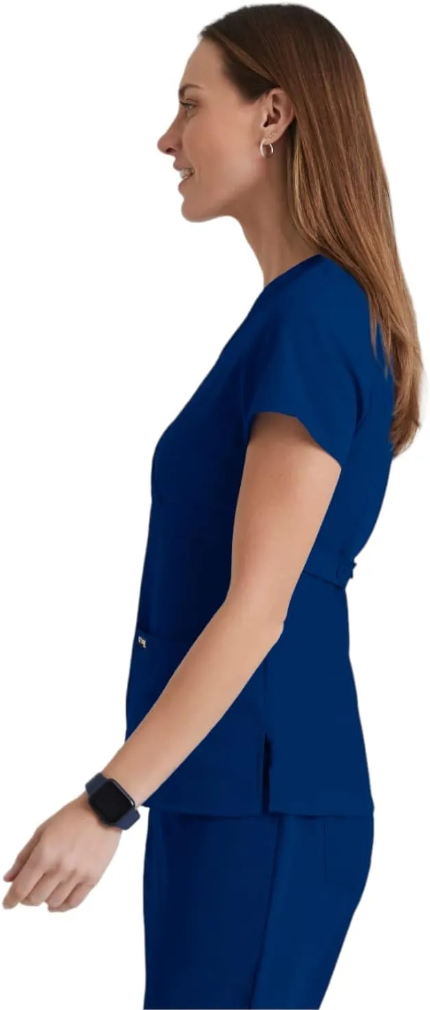 BARCO Grey's Anatomy Scrubs - Riley Scrub Top for Women, V-Neck Super-Soft Women's Scrub Top
