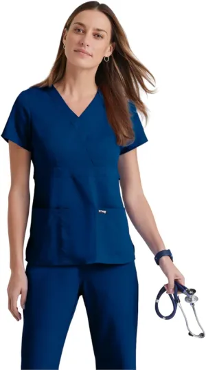 BARCO Grey's Anatomy Scrubs - Riley Scrub Top for Women, V-Neck Super-Soft Women's Scrub Top