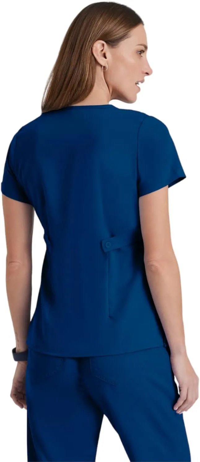 BARCO Grey's Anatomy Scrubs - Riley Scrub Top for Women, V-Neck Super-Soft Women's Scrub Top