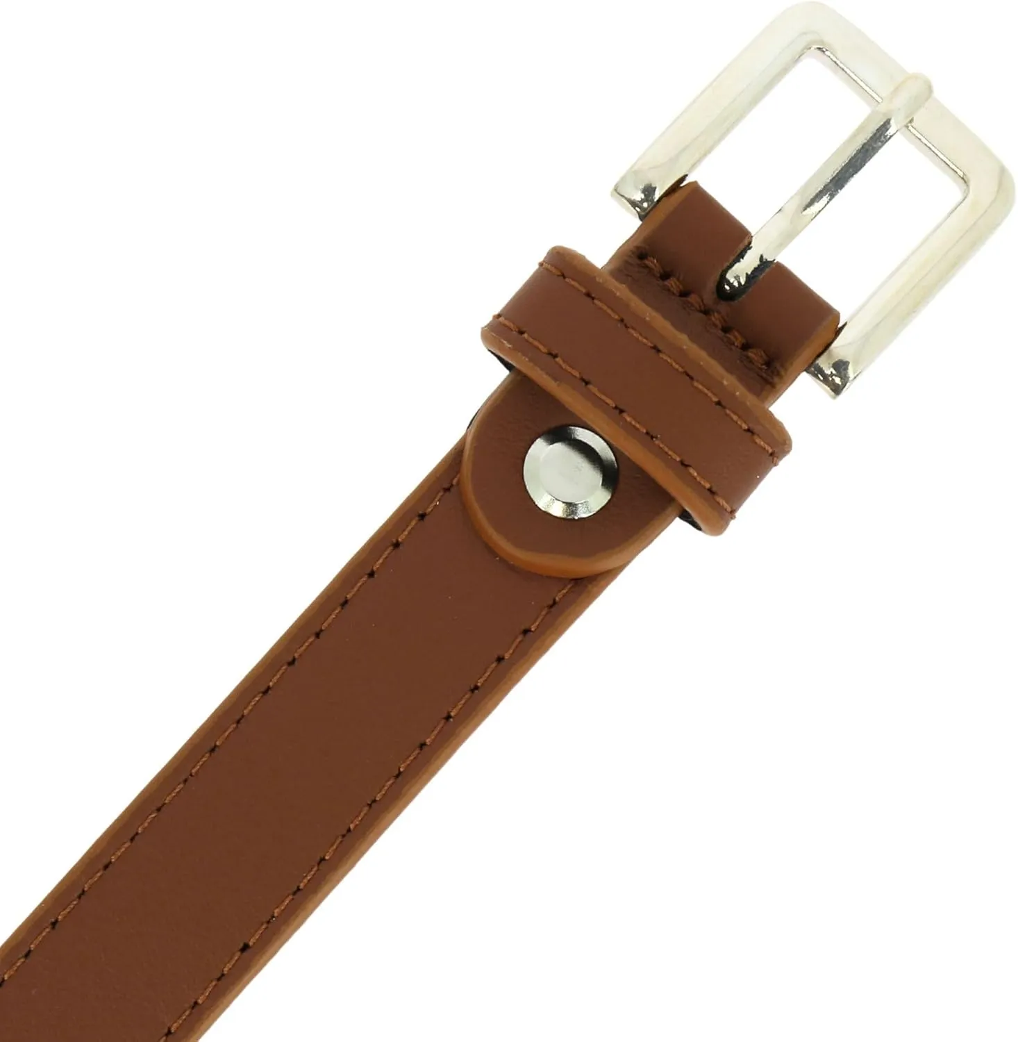 FASHIONGEN - Woman Italian Leather Belt, 2 cm width Ladies Belt for dress, pants, LINDA