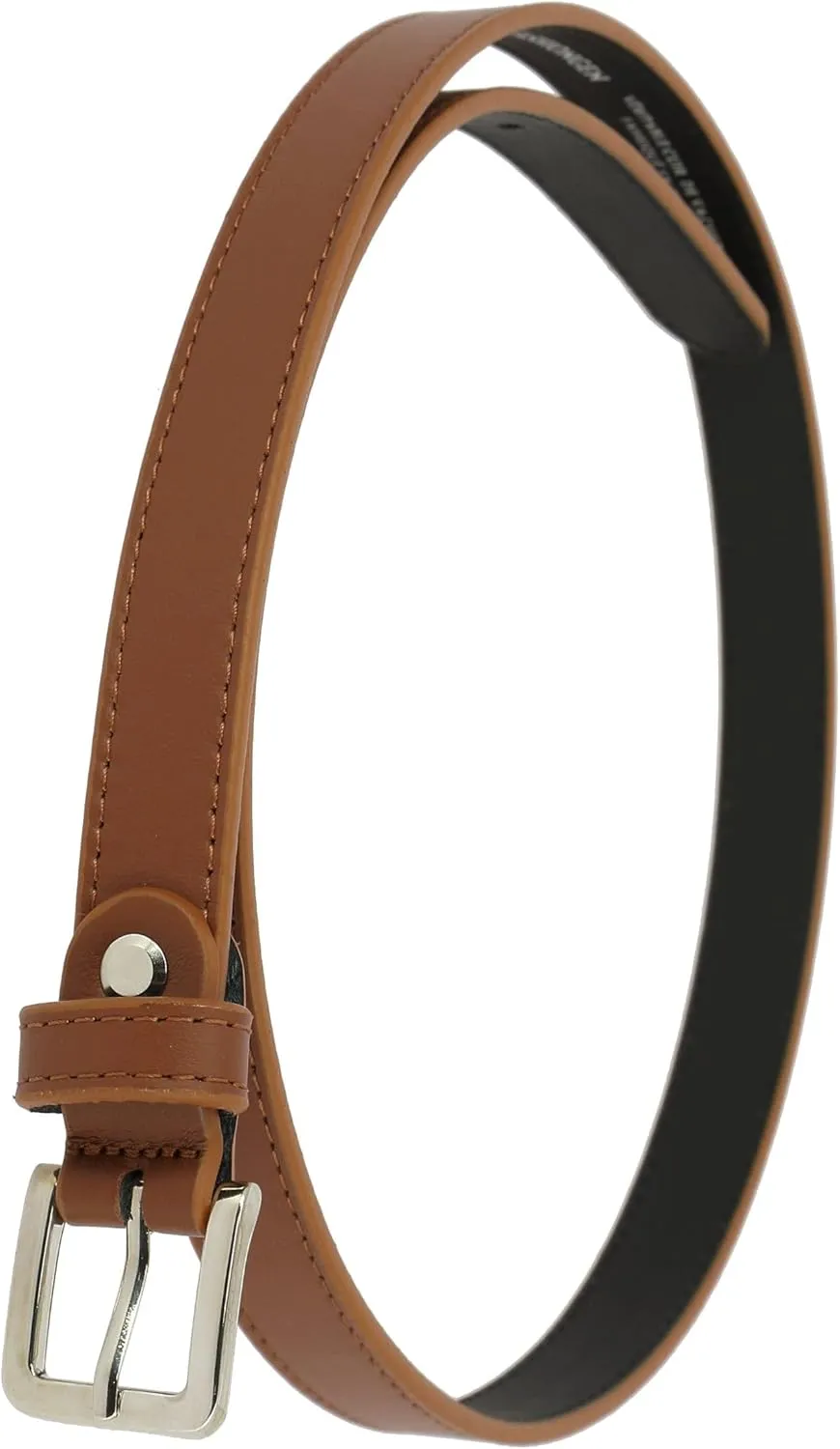 FASHIONGEN - Woman Italian Leather Belt, 2 cm width Ladies Belt for dress, pants, LINDA
