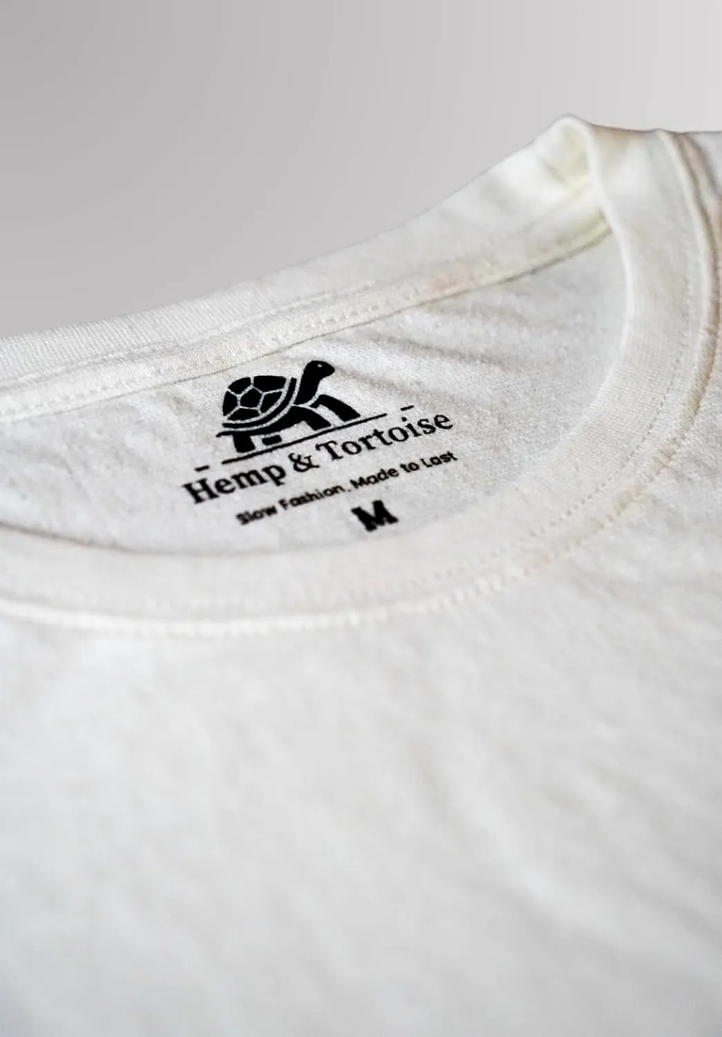 Hemp & Tortoise Men's Hemp T-Shirt  Soft, Durable & Eco-Friendly  55% Hemp, 45% Organic Cotton  Breathable & Long-Lasting