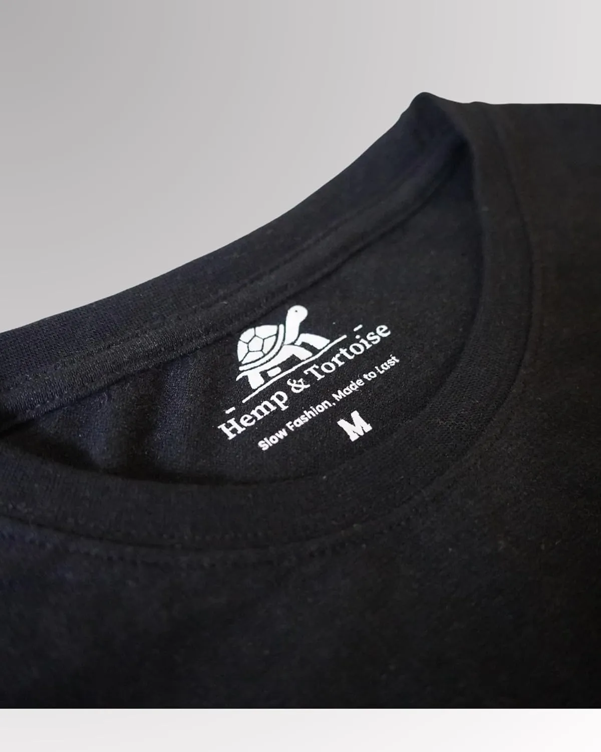 Hemp & Tortoise Men's Hemp T-Shirt  Soft, Durable & Eco-Friendly  55% Hemp, 45% Organic Cotton  Breathable & Long-Lasting
