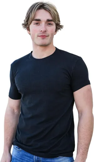 Hemp & Tortoise Men's Hemp T-Shirt  Soft, Durable & Eco-Friendly  55% Hemp, 45% Organic Cotton  Breathable & Long-Lasting