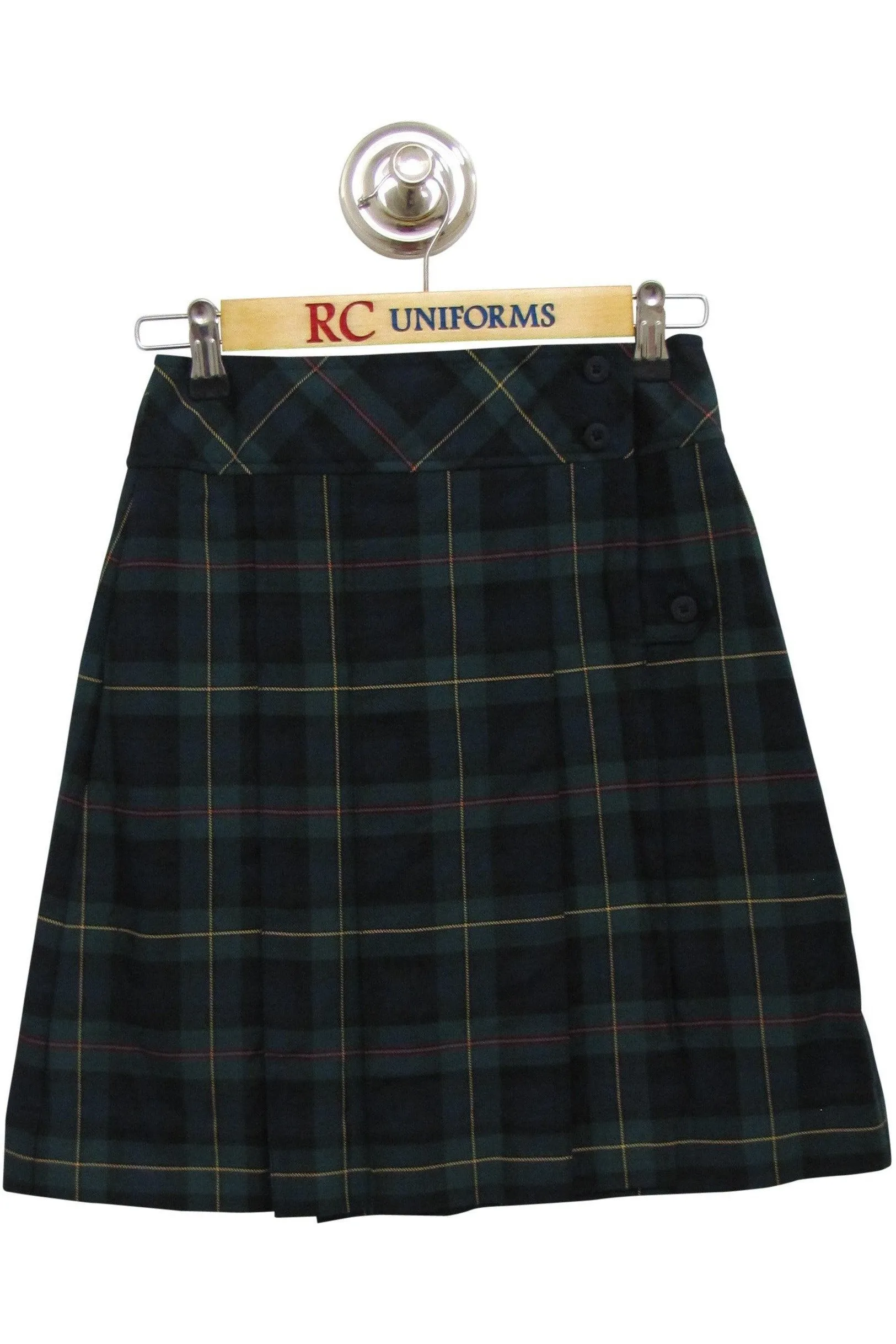 Plaid 832 Mock Wrap Skirt