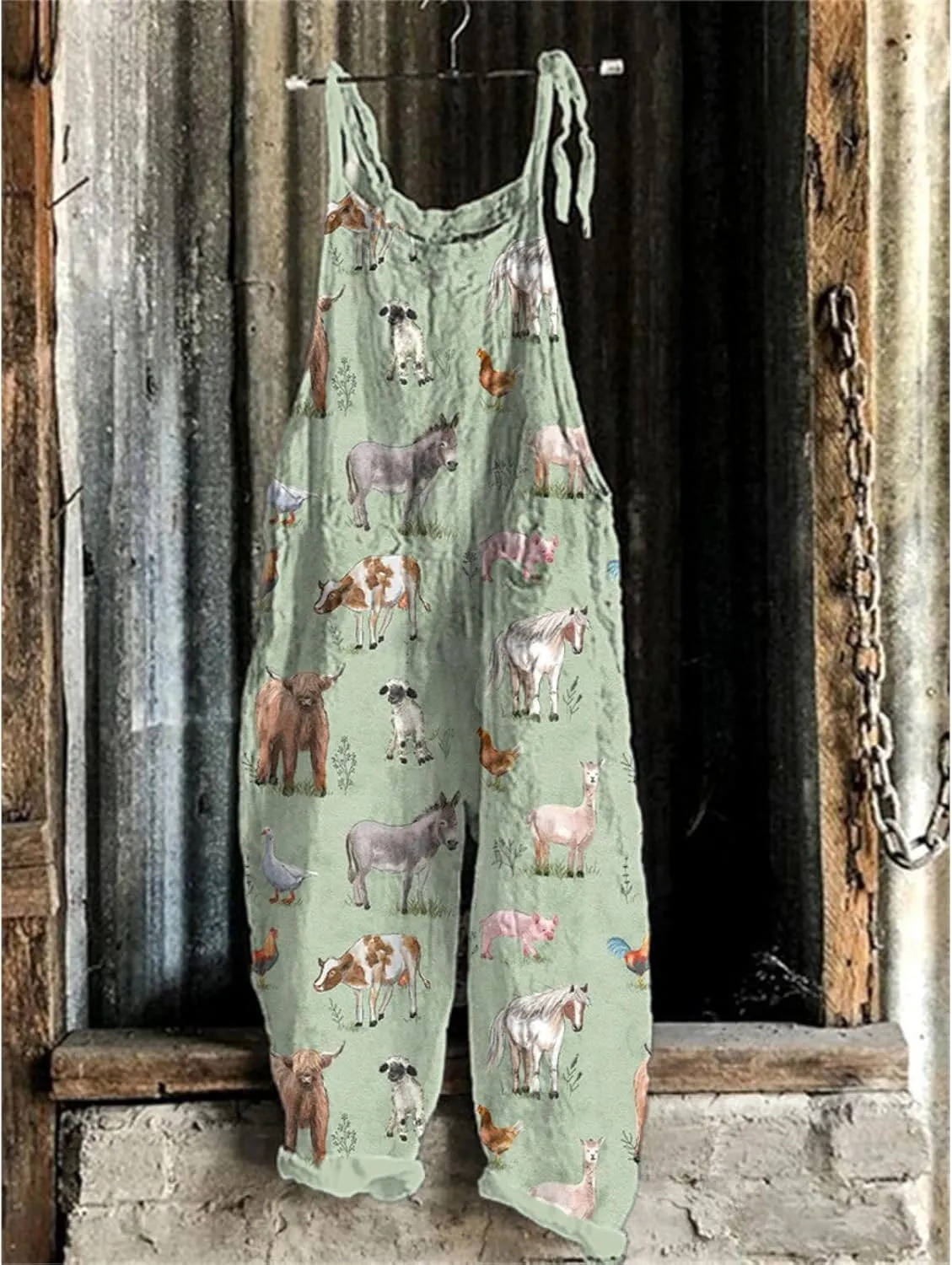 Printed Overalls for Women 2025 Casual One Piece Summer Sleeveless Jumpsuits