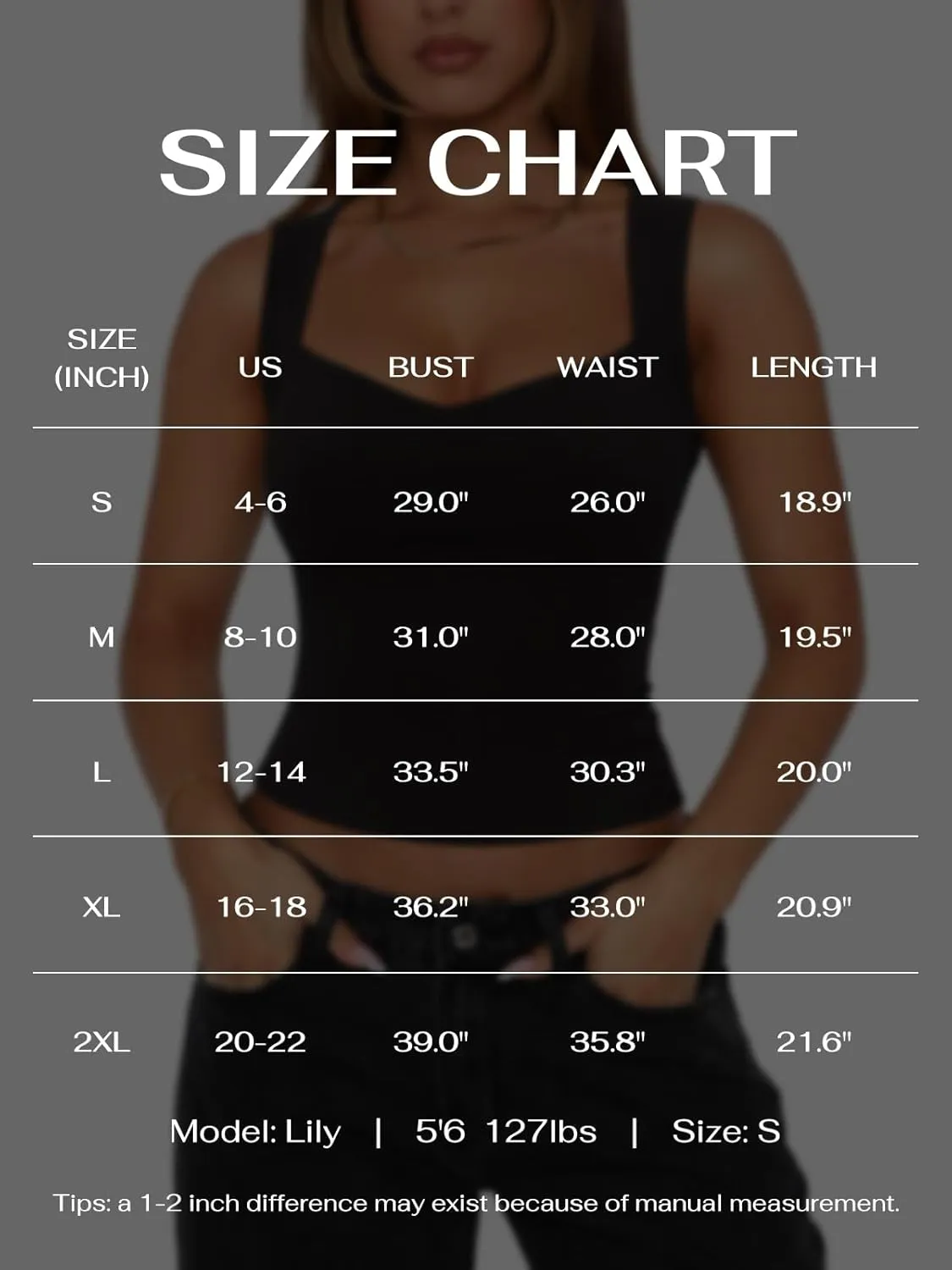REORIA Women's Sexy V Neck Crop Tank Top Y2K Slim Going Out Top Double Lined Basic Shirt